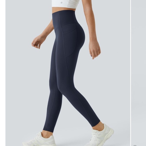 48. Halara SoCinched 7/8 Legging in Mood Indigo - Picture 2 of 3